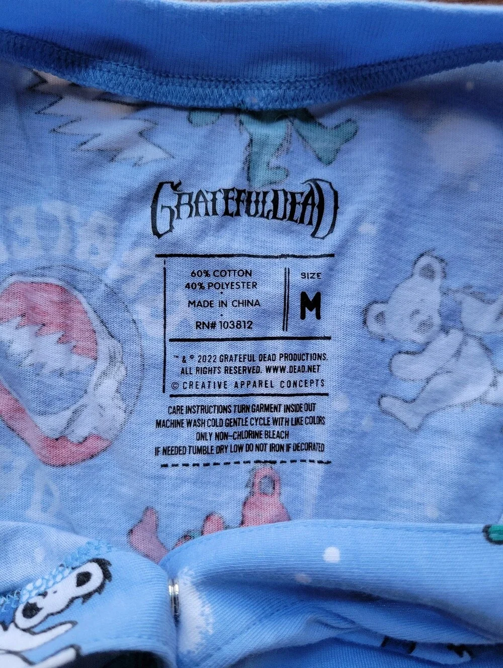Grateful Dead Pet Shirt Size Medium 22-24